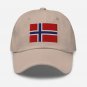 Embroidered Baseball Cap Norway Flag | Patriotic Hat for Men & Women | Adjustable Norway Flag Hat