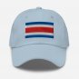 Embroidered Baseball Cap Costa Rica Flag Patriotic Hat Men & Women Adjustable Cap Costa Rican Hat