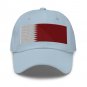 Embroidered Baseball Cap Qatar Flag Patriotic Hat Men & Women Adjustable Cap Qatari Hat