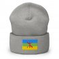 Cuffed Beanie Hat Amazigh Flag Embroidered Winter Hat Knit Patriotic Hat, Amazigh Pride