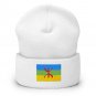 Cuffed Beanie Hat Amazigh Flag Embroidered Winter Hat Knit Patriotic Hat, Amazigh Pride
