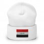 Cuffed Beanie Hat Iraq Flag Embroidered Winter Hat Knit Patriotic Hat, Iraqi Pride