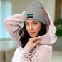 Cuffed Beanie Hat Syria Flag Embroidered Winter Hat Knit Patriotic Hat, Syrian Pride