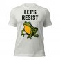 Activist slogan Resist Tee, iconic frog resistance Gift, unique protest art Graphic Tee