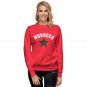 Red Premium Sweatshirt Token Flag Morocco For Girls And Women, Gift for Her