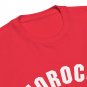 Red Premium Sweatshirt Token Flag Morocco For Girls And Women, Gift for Her
