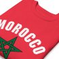 Red Premium Sweatshirt Token Flag Morocco For Girls And Women, Gift for Her