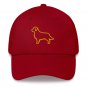 Embroidered Baseball Cap Golden Retriever Dog Perfect Gift Hat For Her And Him.