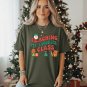 Teaching My Favorite Class Christmas Shirt Funny Teacher Santa & Reindeer Perfect Gift for Educators