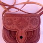 Handmade Moroccan Leather Crossbody Bag &acirc;�� Genuine Carved Shoulder Bag for Women