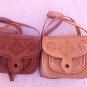 Handmade Moroccan Leather Crossbody Bag &acirc;�� Genuine Carved Shoulder Bag for Women