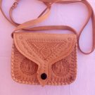 Handmade Moroccan Leather Crossbody Bag – Genuine Boho Shoulder Purse for Women from Fes