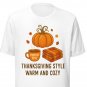 Thanksgiving Pumpkin Spice Design &acirc;�� Cozy Autumn Vibes & Warm Fall Style Illustration Shirt.