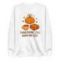 Thanksgiving Pumpkin Spice Design &acirc;�� Cozy Autumn Vibes & Warm Fall Style Illustration Sweatshirt.