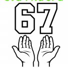 6 7 Hands Meme SVG PNG, Funny Viral Design (Digital Download)