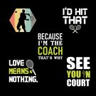 5 Tennis Design Funny Father’s Day Gift for Tennis Lovers Retro Tennis Player Design Coach Tee