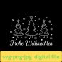 Funny Frohe Weihnachten Trees SVG PNG Classic Holiday Design Digital Download