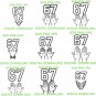 Bundle 10 File Six Seven Meme PNG | Funny Viral Internet Trend | 67 Hands 6-7