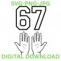 Bundle 10 File Six Seven Meme PNG | Funny Viral Internet Trend | 67 Hands 6-7