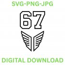 67 Hands 6-7 Six Seven Meme PNG | Funny Viral Internet Trend Digital Download