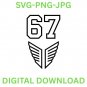 67 Hands 6-7 Six Seven Meme PNG | Funny Viral Internet Trend Digital Download