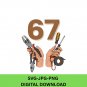 Funny Six Seven 67 Meme Gen Alpha Slang 6-7 Viral Trend 67 Hands A gift for building electricians