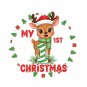 Baby My First Christmas PNG: holiday art (Digital Download)
