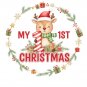 Baby My First Christmas PNG: holiday art (Digital Download)