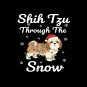 Chih Tzu Through Snow PNG: Xmas Dog Art (Digital Download)