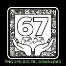Funny Six Seven Gaming, 67 Meme Gen Alpha Slang 6-7 Viral Trend 67 Hands Gift For Console gamer.