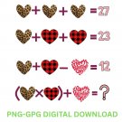 Math Teacher Valentine Gift Shirt: Teacher Love & Math Class Tee