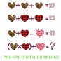 Math Teacher Valentine Gift Shirt: Teacher Love & Math Class Tee