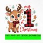 Baby My First Christmas PNG: holiday art (Digital Download)