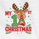 Baby My First Christmas PNG: holiday art (Digital Download) Baby My First Christmas PNG: holiday art (Digital Download)