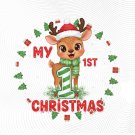 Baby My First Christmas PNG: holiday art (Digital Download) Baby My First Christmas PNG: holiday art (Digital Download)