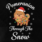 Pomeranian Dog Through Snow Christmas PNG: winter dog art holiday png festive pet illustration Pomeranian Dog Through Snow Christmas PNG: winter dog art holiday png festive pet illustration