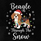 Beagle Small Size Dog Through Snow Christmas winter dog art holiday png festive pet illustration Beagle Small Size Dog Through Snow Christmas winter dog art holiday png festive pet illustration