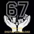 Funny Six Seven 67 Meme Gen Alpha Slang 6-7 Hands A gift for sewing and embroidery professionals