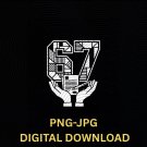 Funny Six Seven 67 Meme Gen Alpha Slang 6-7 Viral Trend 67 Hands A gift for assistant manager staff