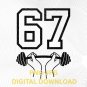 Funny Six Seven 67 Meme Gen Alpha Slang 6-7 Viral Trend 67 Hands A gift for weightlifters