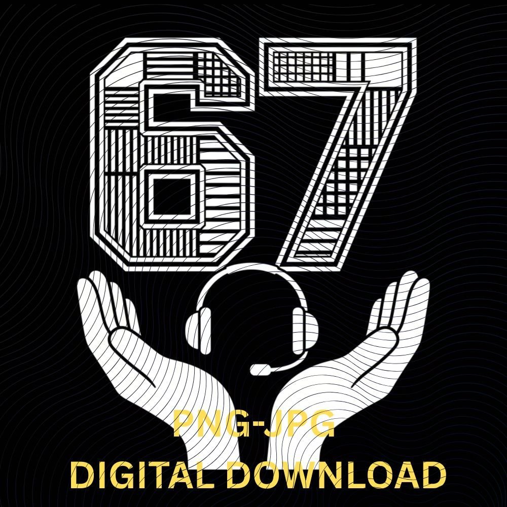 Funny Six Seven 67 Meme Gen Alpha Slang 6-7 Viral Trend 67 Hands A gift for call center employees