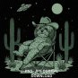 Bichon Frise Cowboy Under UFO Png, Funny Alien Bichon Dog Western Gift, Desert Space Graphic Tee