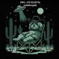 Cowboy Maltese Under UFO Png, Cute Alien Dog Western Art Gift, Space Desert Cowboy Graphic Tee