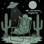 Miniature Pinscher Cowboy Under UFO Png, Funny Alien Min Pin Dog Western Gift, Desert Space Graphic