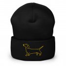 Beanie Hat Dachshund Dog – Dog Lover’s Embroidered Beanie for Stylish Dachshund Moms