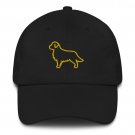 Golden Retriever Line Art Baseball Cap Minimalist Dog Hat, Embroidered Adjustable Gift Moms & Dads