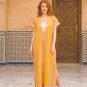 African Abaya Style Beach Cover-Up, Moroccan Kaftan Dress