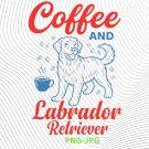 Funny Labrador Retriever Coffee Club Coffee and Labrador Retriever Pet Lover Design PNG