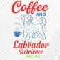 Funny Labrador Retriever Coffee Club Coffee and Labrador Retriever Pet Lover Design PNG