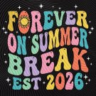 Groovy Summer Break 2026 PNG, Retro School's Out Digital Download